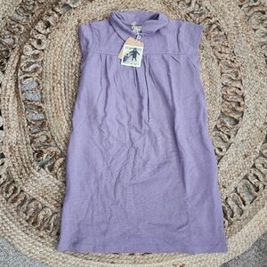 Olive Juice Cotton Polo Shirt Dress Lavender Dust Little Girl XL NWT